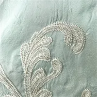 Gift Bag Embroidered Turquoise Silk Fabric 6