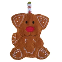 Gingerbread Dog Xmas Tree Decoration