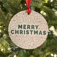 Gingerbread Merry Christmas Bauble