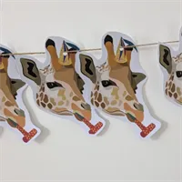 Giraffe head party bunting 2