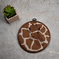 Giraffe Hoop - Giraffe Print Fabric