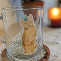 Glass cat Mug 2 gallery shot 1