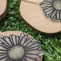 Glowing in the dark Drop daisy Earrings