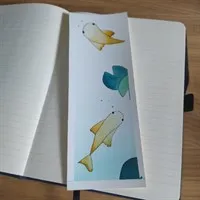 Goldfish watercolour bookmark