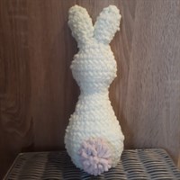 Green crochet bunny