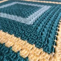 Green Square Blanket