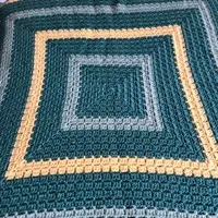 Green Square Blanket