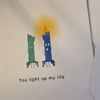 Greeting Card. You Light Up My Life