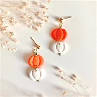 Halloween Double Pumpkin Earrings