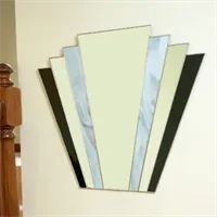 Hand made vintage style fan mirror