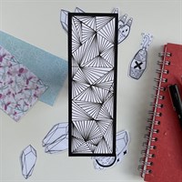 Hand Illustrated Geometric Bookmark