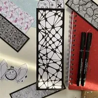 Hand Illustrated Web Line Bookmark