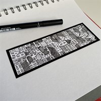 Illustrated Bookmark With Repeating Pattern gallery shot 4