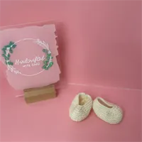 Hand made crochet baby booties 3