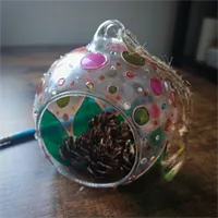 Hand Painted Glass Art Decor Baubles 6