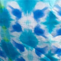 Hand-painted Silk Scarf: Throat-chakra 3 gallery shot 4