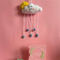 Handmade crochet rain cloud wall hanging 1 gallery shot 13