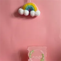 Handmade crochet rainbow wall hanging 1 gallery shot 1