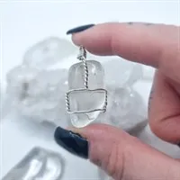 Clear Quartz pendant gallery shot 1