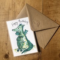 Handmade Dragon birthday card gallery shot 3