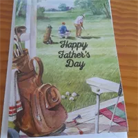 Handmade Fathers day Golf card. 2