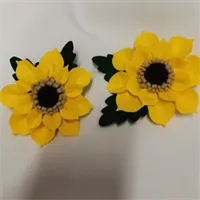 Handmade felt Sunflower Broach gift Idea 1