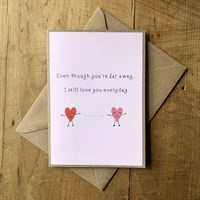 Handmade I miss you card