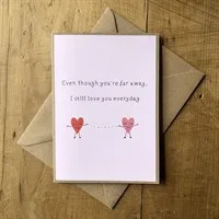 Handmade I miss you card