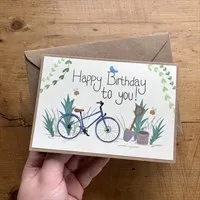 Handmade outdoor gardening birthday card