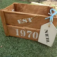 Handmade Personalised Date Crates
