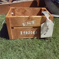 Handmade personalised date crates 4 gallery shot 3