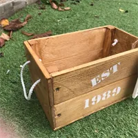Handmade personalised date crates 5
