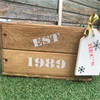 Handmade personalised date crates 7 gallery shot 1