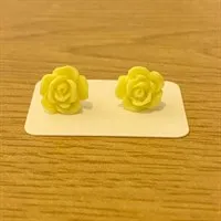 Handmade polymer clay flower stud earrin