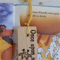 Handmade pure wood Giraffe book mark 1