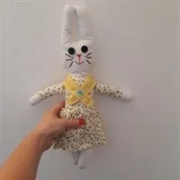 Handmade Rabbit yellow lady 2