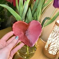 Handmade resin heart coasters