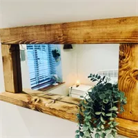 Handmade wooden Mirror 2