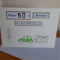 Happy 50th Birthday caravan hand made ca 1 gallery shot 13