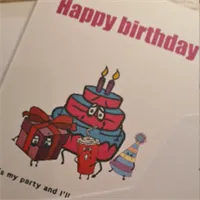 Happy Birthday. Birthday card.