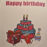Happy Birthday. Birthday card.