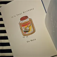 Happy Birthday, Go Nuts. Birthday card.  6