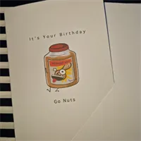 Happy Birthday, Go Nuts. Birthday card.  7
