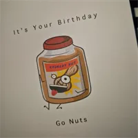 Happy Birthday, Go Nuts. Birthday card.  8