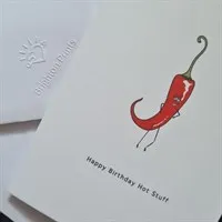 Happy Birthday Hot Stuff. Birthday Card