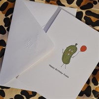 Happy Birthday Pickle. Birthday Card