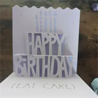 Happy Birthday Pop Out - Eat Cake Card