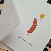 Happy Birthday Sausage. Birthday Card