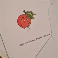 Happy Birthday Sweet Cheeks, Card