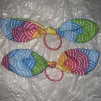 Happy Rainbow Hair Bow Set